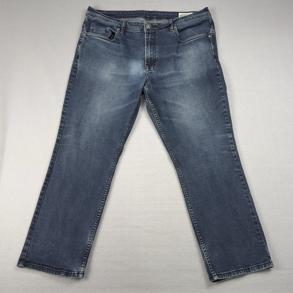 Mens Buffalo David Bitton Jeans 40x30 (28 True) Blue Jackson-X Stretch Straight